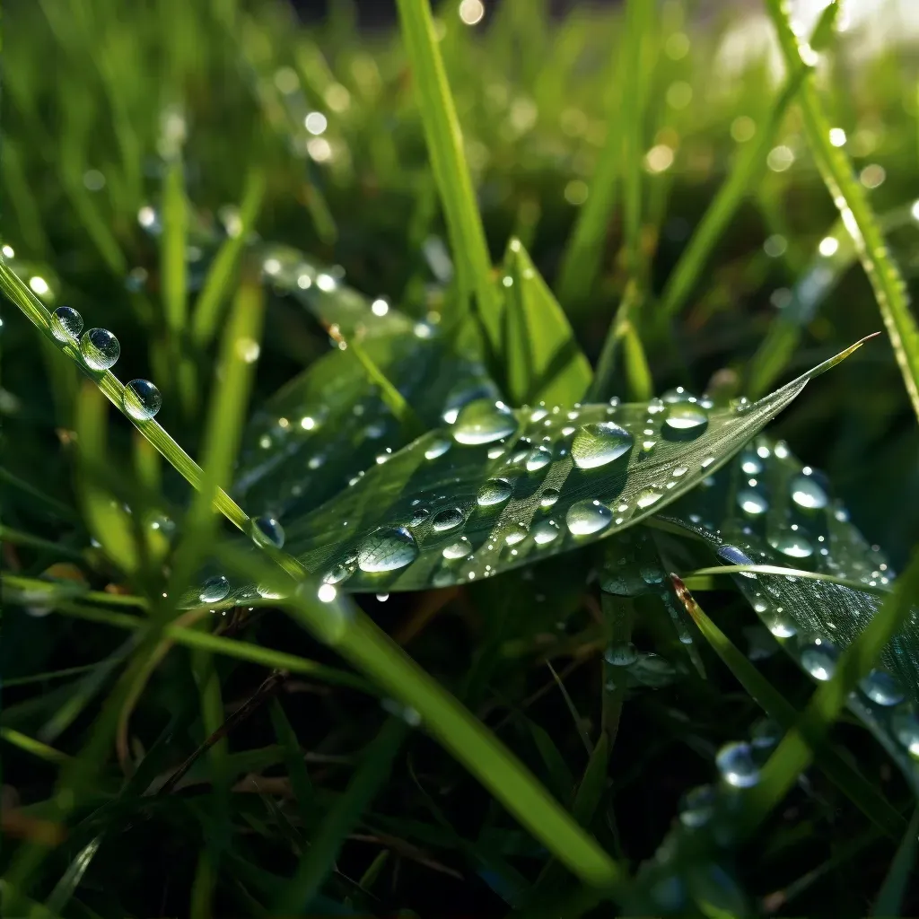 morning dew on grass - Image 2