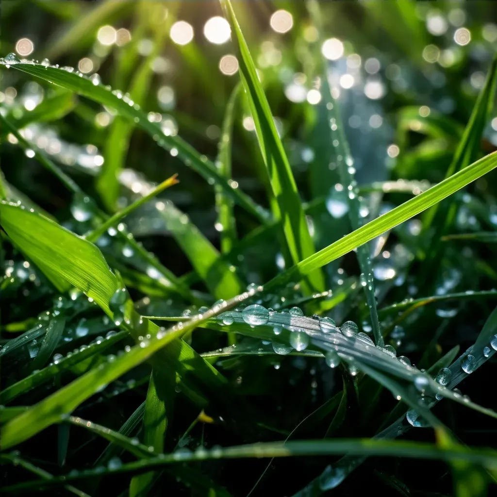 morning dew on grass - Image 4