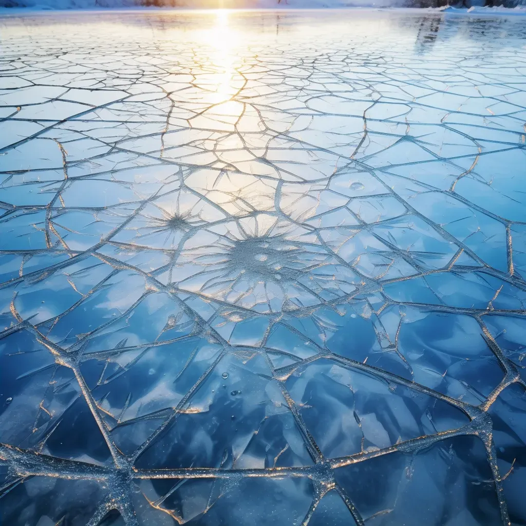 geometric ice patterns photo - Image 2