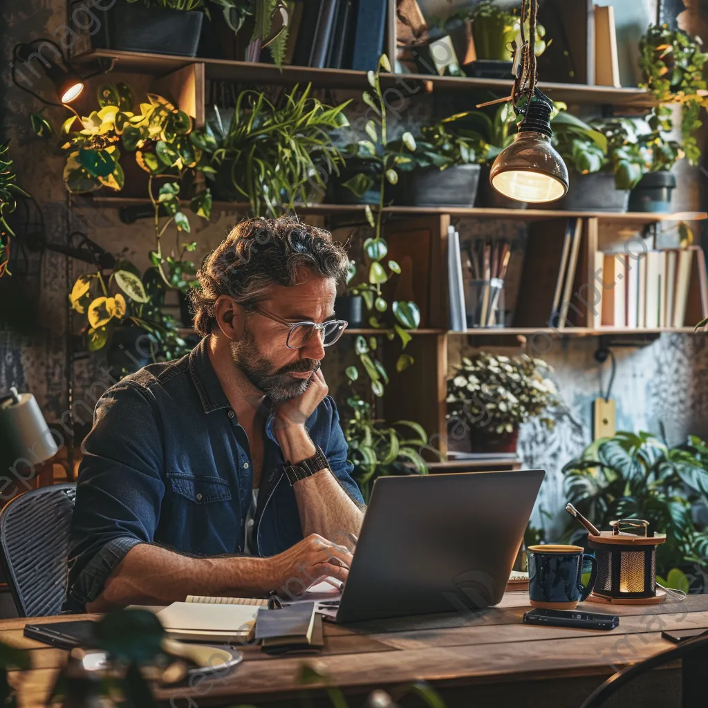 Entrepreneur working at a stylish desk - Image 4