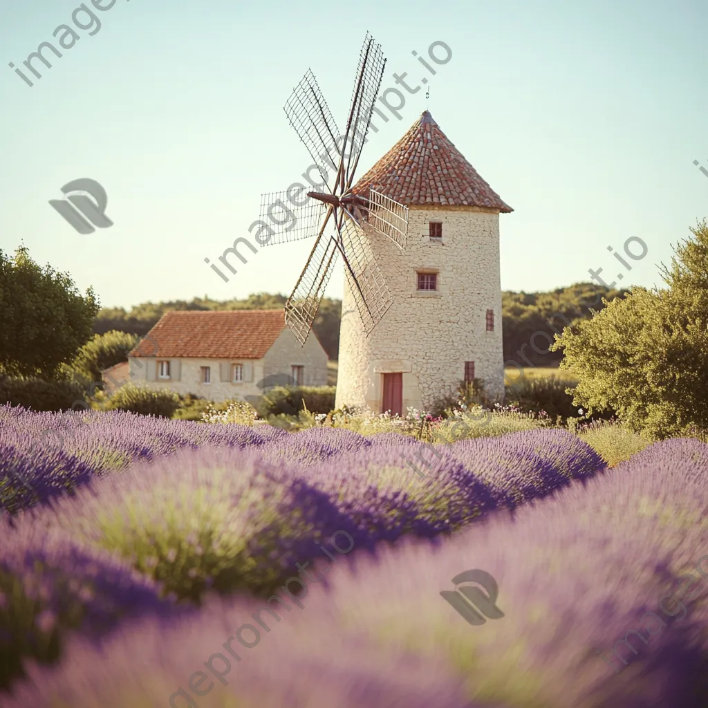 Charming windmill in French lavender fields - Image 4