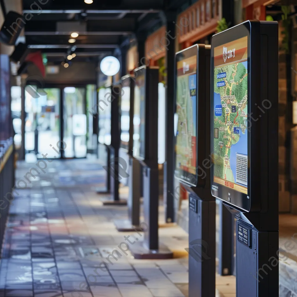 Information kiosks featuring interactive maps in an urban area. - Image 3