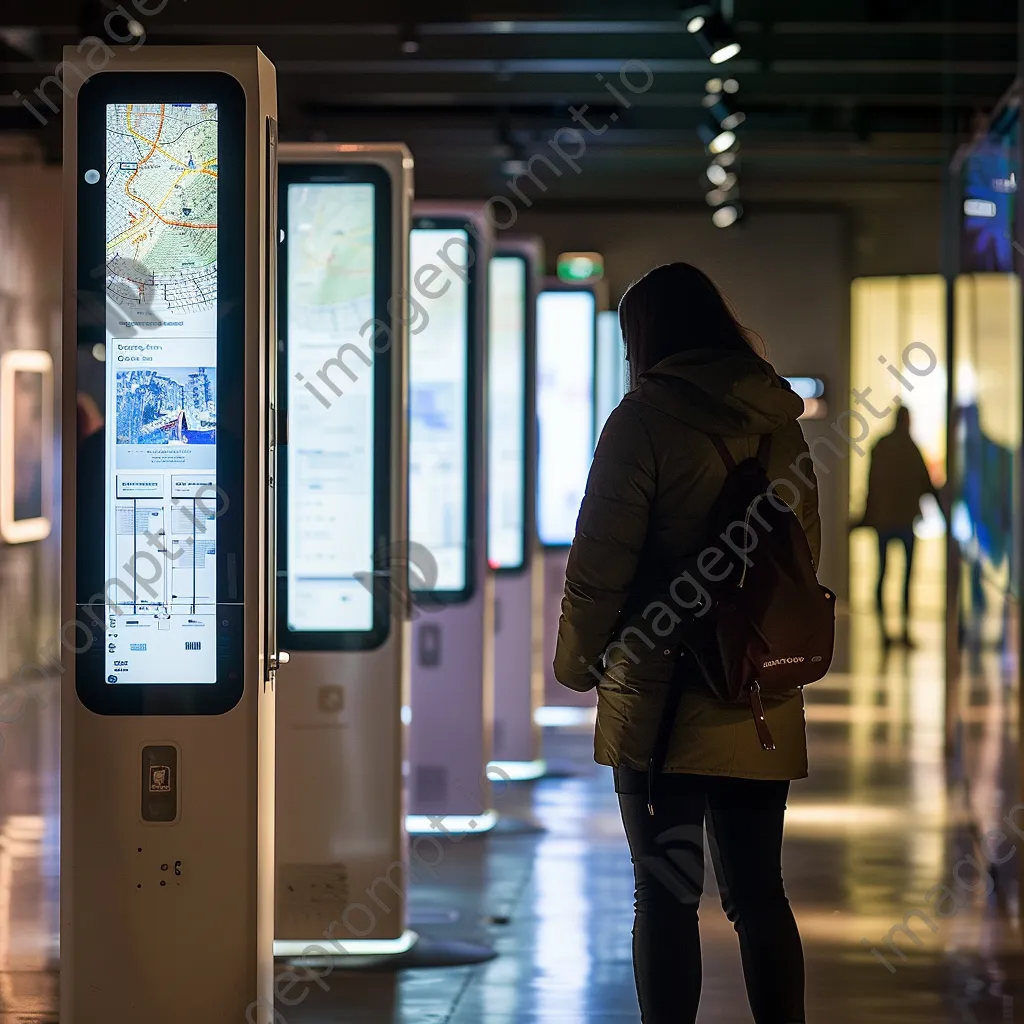 Information kiosks featuring interactive maps in an urban area. - Image 4