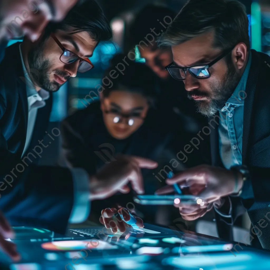 Group of professionals involved in a cybersecurity seminar discussion - Image 3