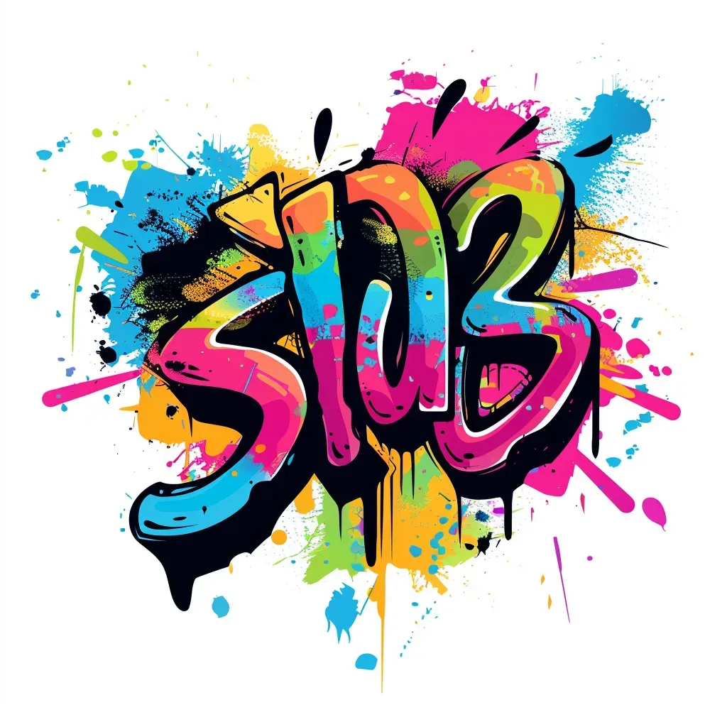 Graffiti-inspired streetwear logo with bold typography - Image 2