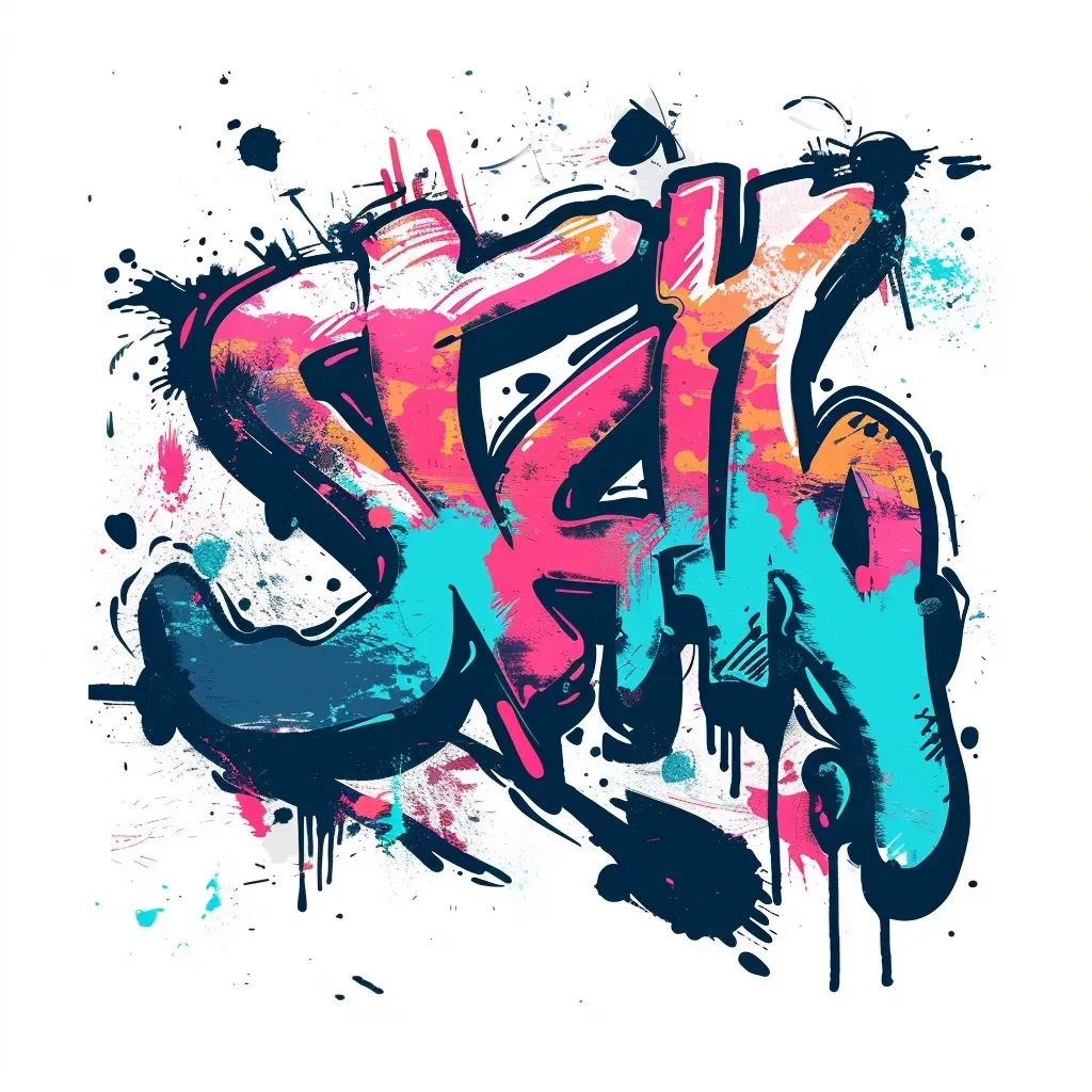 Graffiti-inspired streetwear logo with bold typography - Image 3