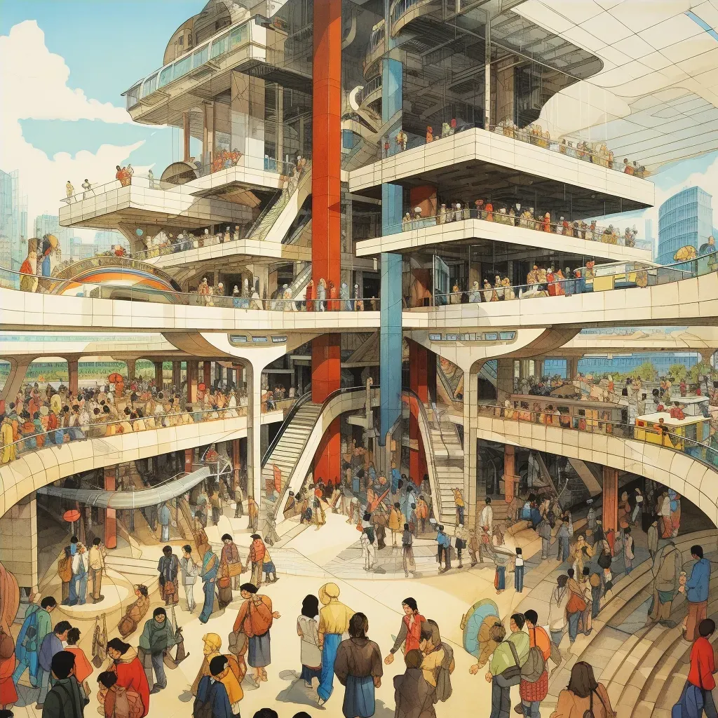 Train station to crowded bazaar - Image 4