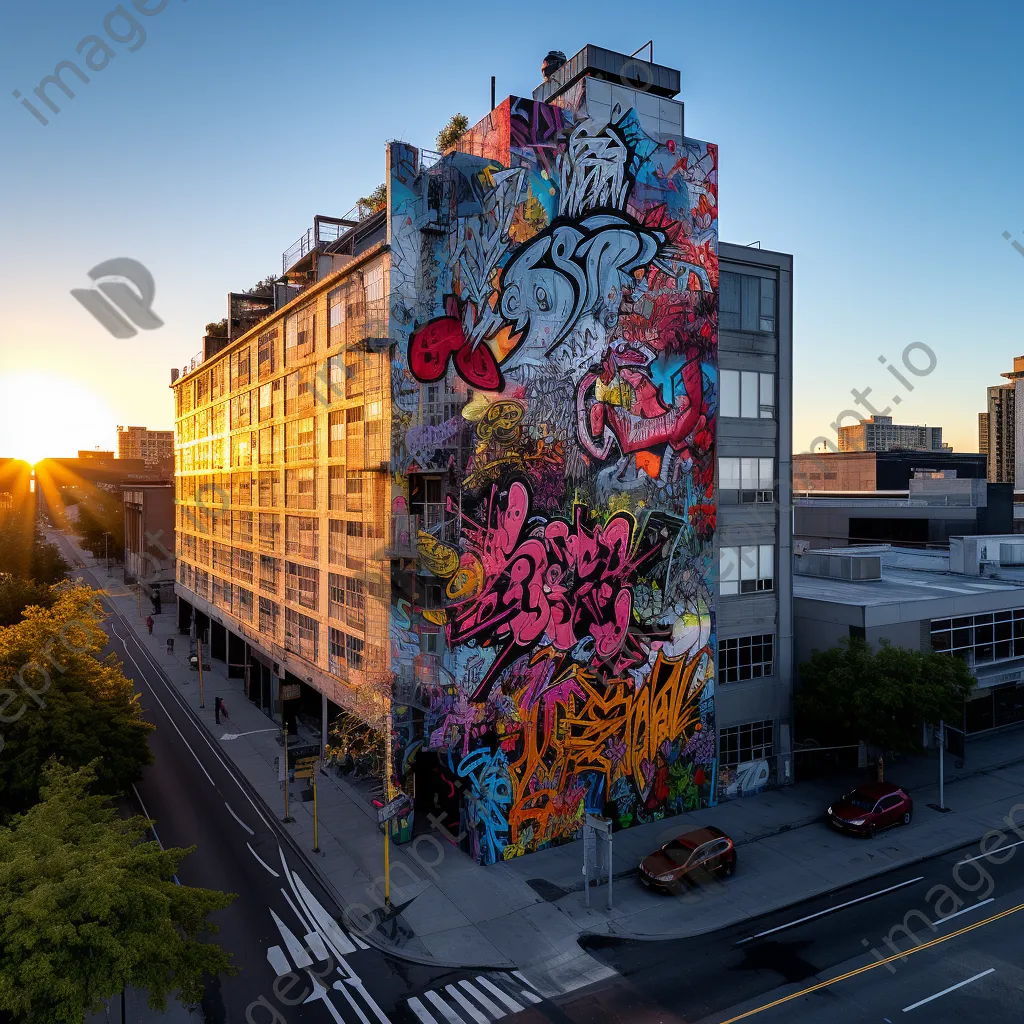 Impressive graffiti art on a multi-story city building - Image 3