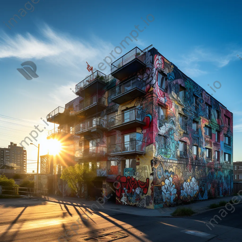 Impressive graffiti art on a multi-story city building - Image 4