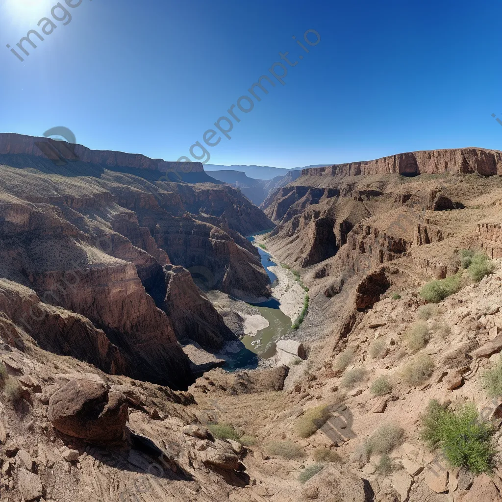 Panoramic view of a canyon landscape - Image 1