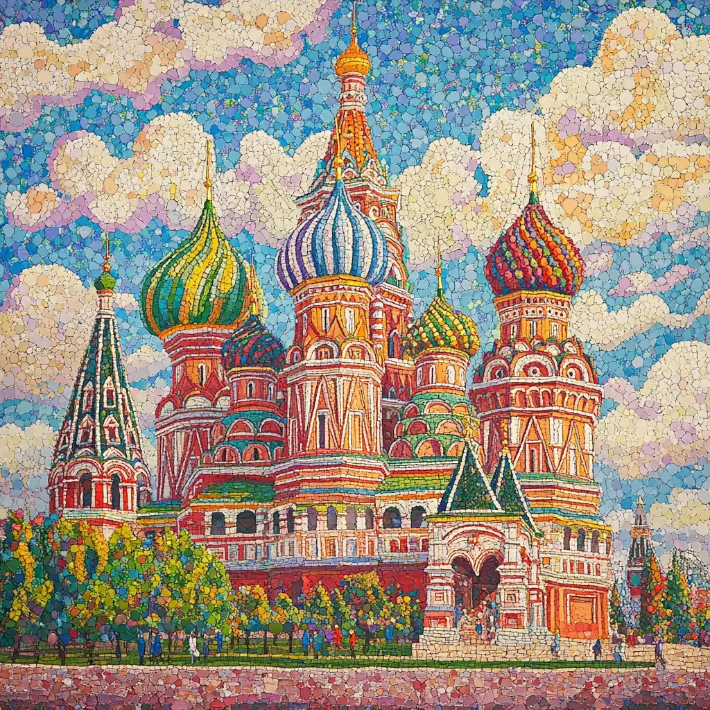 Pointillist Saint Basil