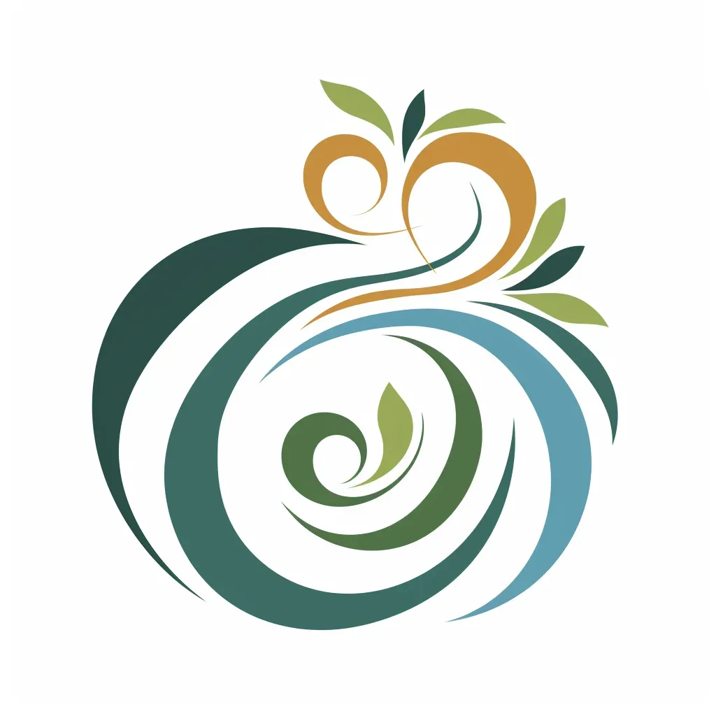 Abstract symbol logo for a wellness center - Image 1