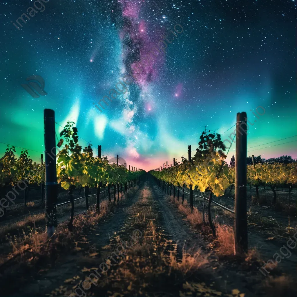 Southern lights vineyard - Image 1