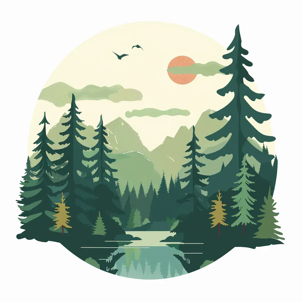 Forest Landscape Logo