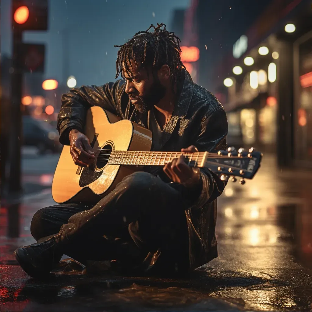 Urban musician on the street - Image 2