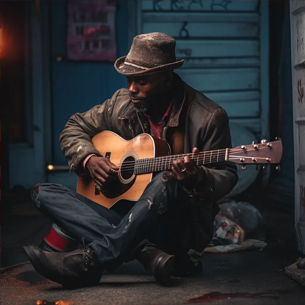 Urban musician on the street - Image 4