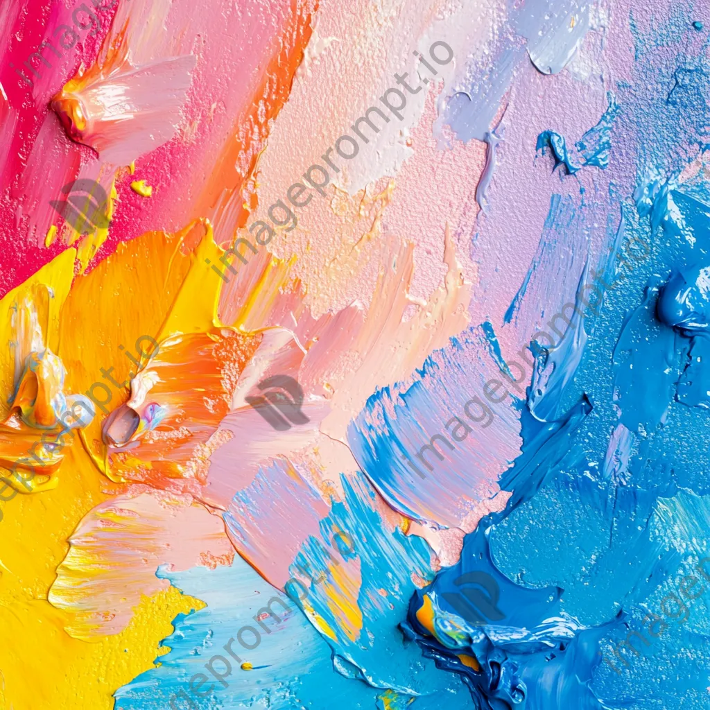 Colorful collage of paint strokes and splashes - Image 2