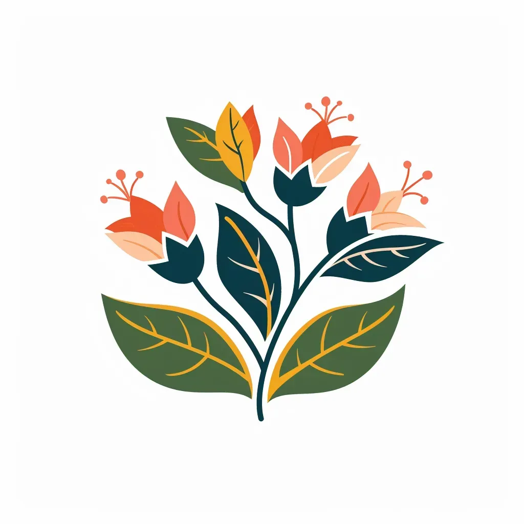 Flowers intertwined with leaves logo for natural skincare brand - Image 2