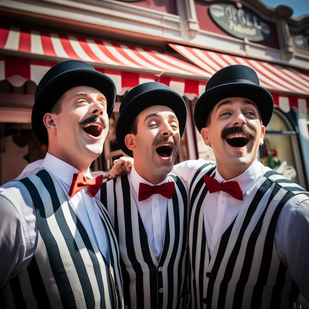 Vintage portrait of a retro barbershop quartet harmonizing - Image 4