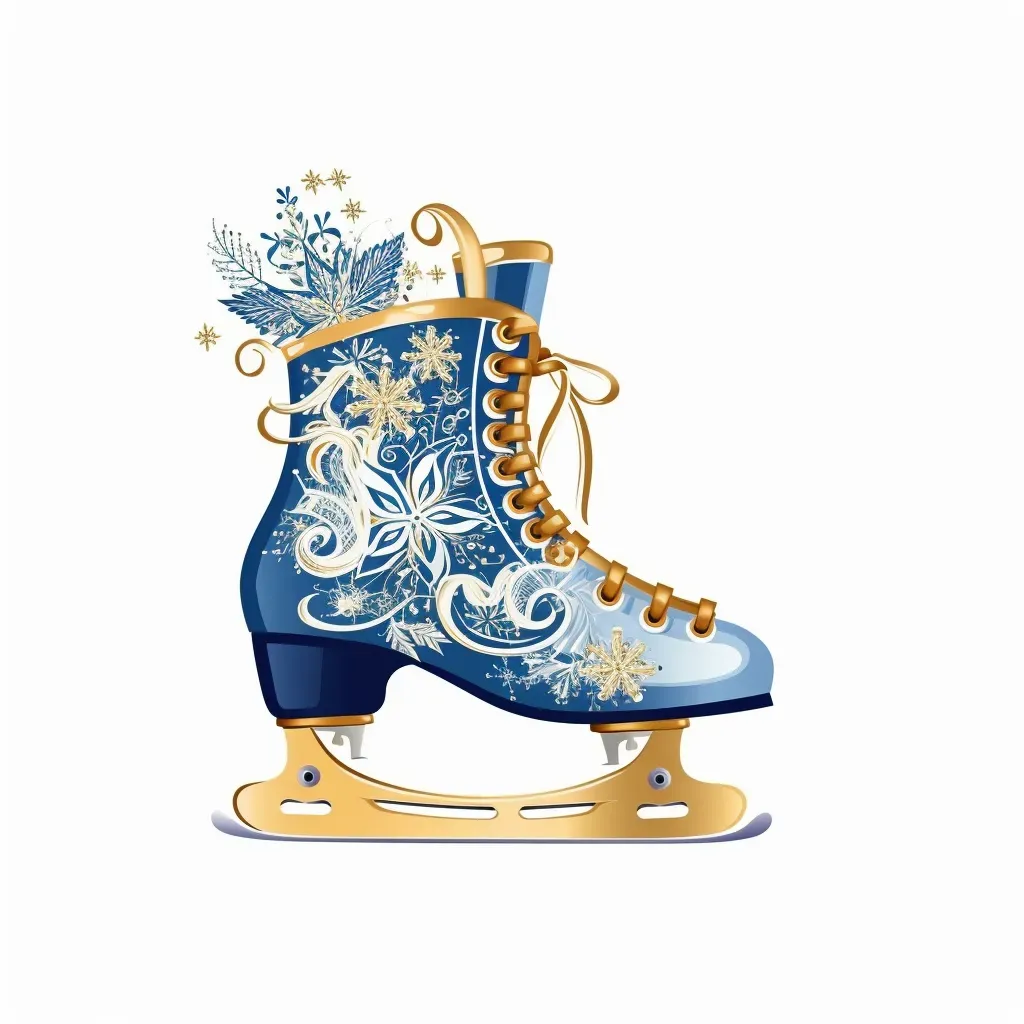 Ice Skating Rink with Elegant Ice Skates - Image 1