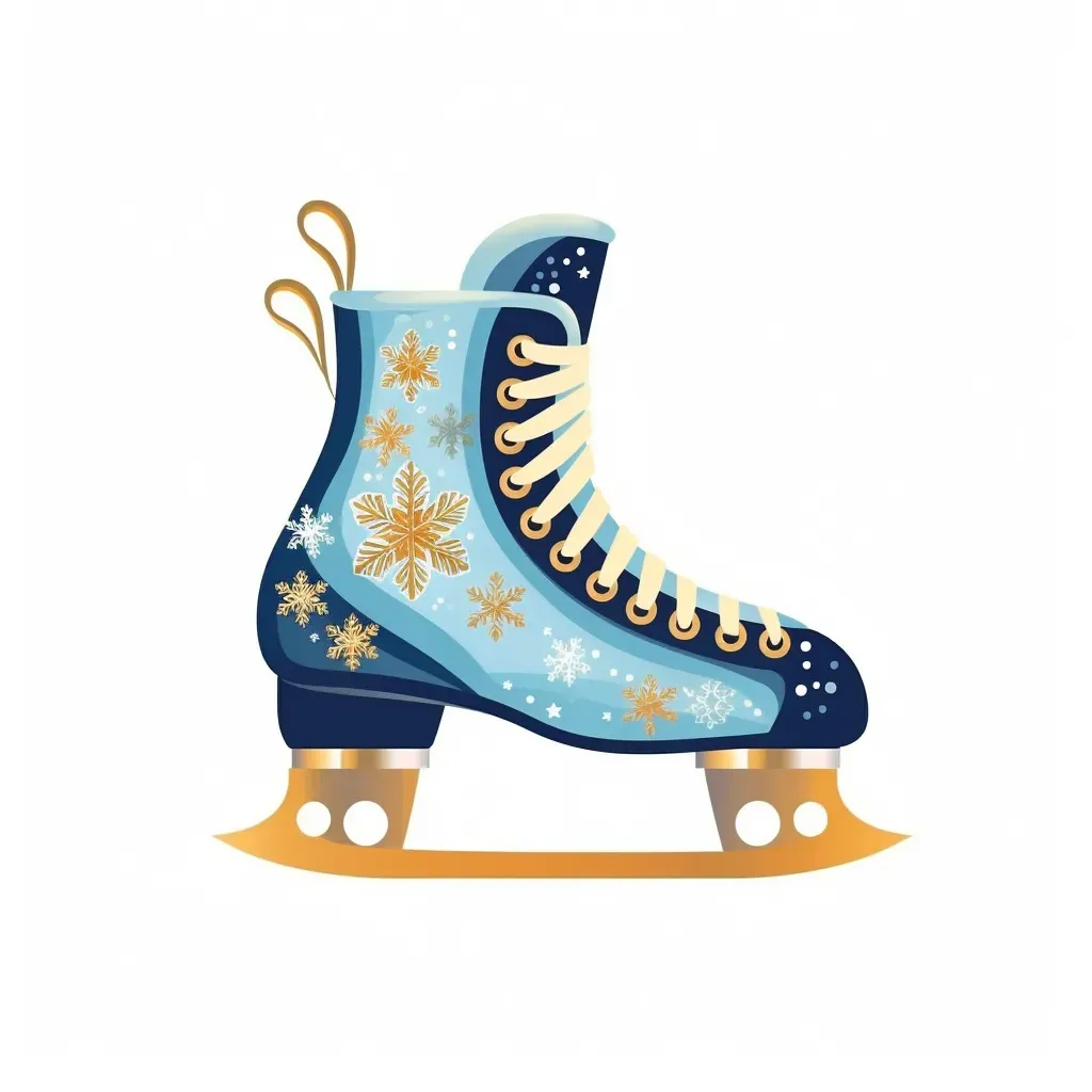 Ice Skating Rink with Elegant Ice Skates - Image 2