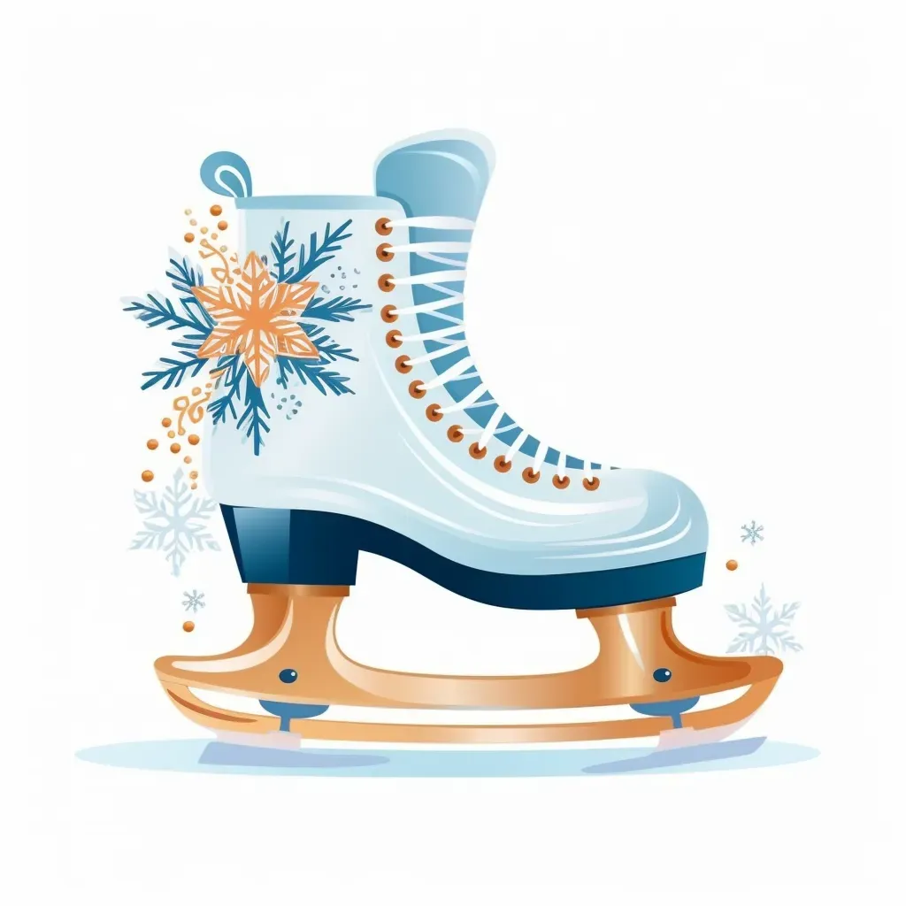 Ice Skating Rink with Elegant Ice Skates - Image 4