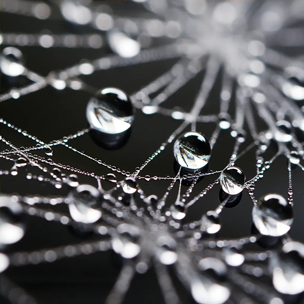 rain droplets cobweb - Image 4