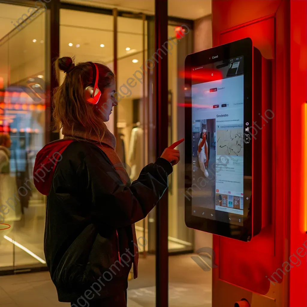 Customer feedback collection booth with interactive touchscreens for feedback and communication - Image 3