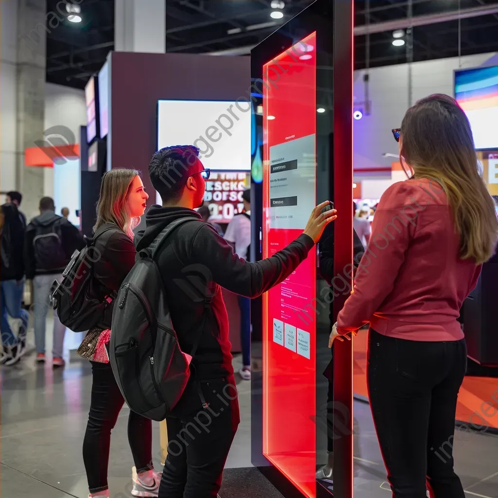 Customer feedback collection booth with interactive touchscreens for feedback and communication - Image 4