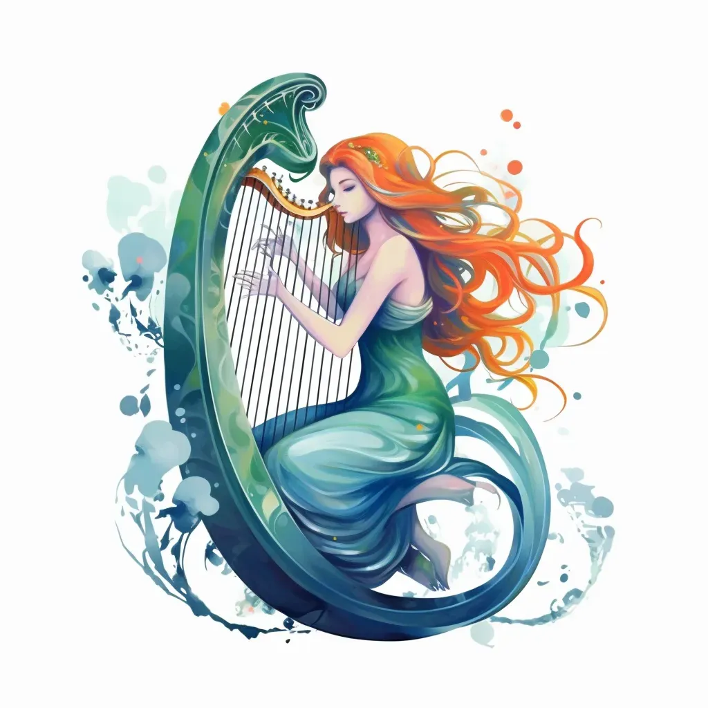 Enchanting Mermaid Music Logo - Image 1