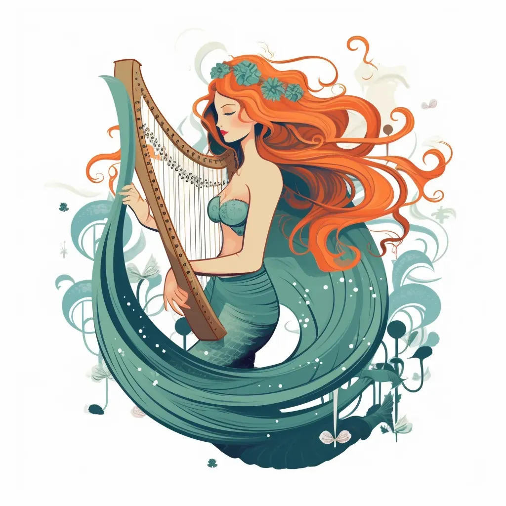 Enchanting Mermaid Music Logo