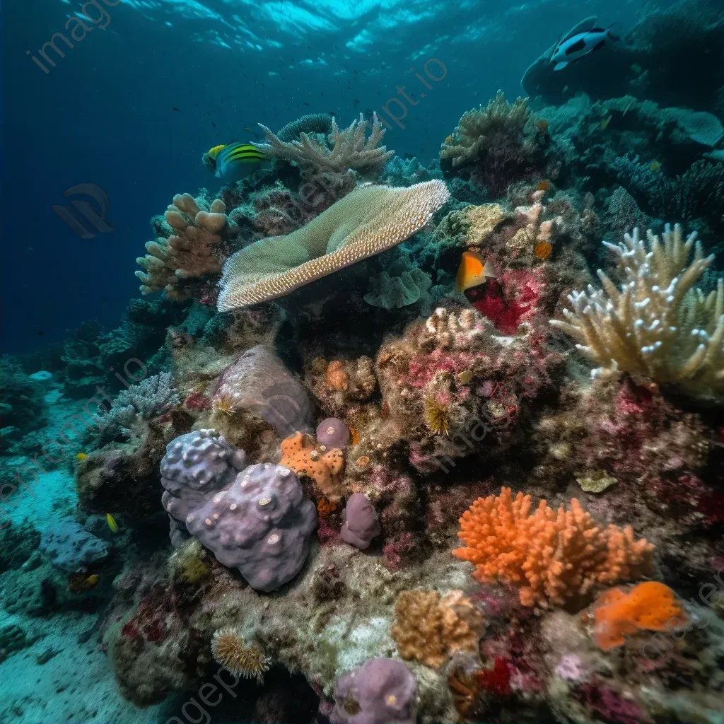Colorful coral reef with sea creatures, shot with a Canon EOS R6. - Image 2