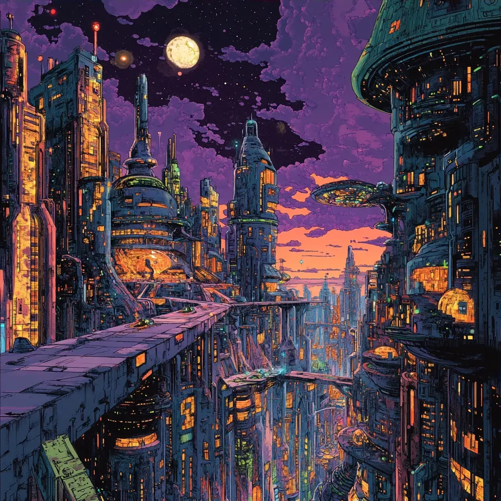 Alien Metropolis Twilight