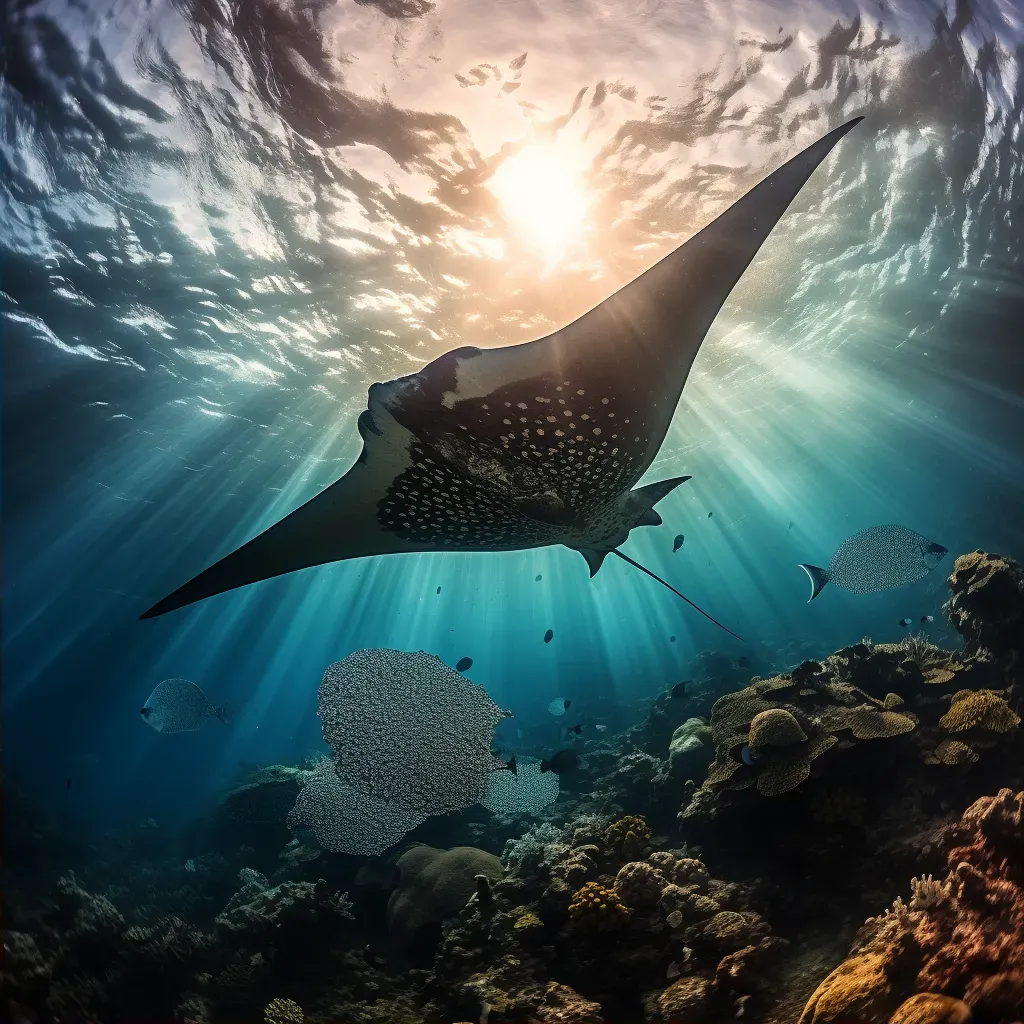 manta ray underwater - Image 2