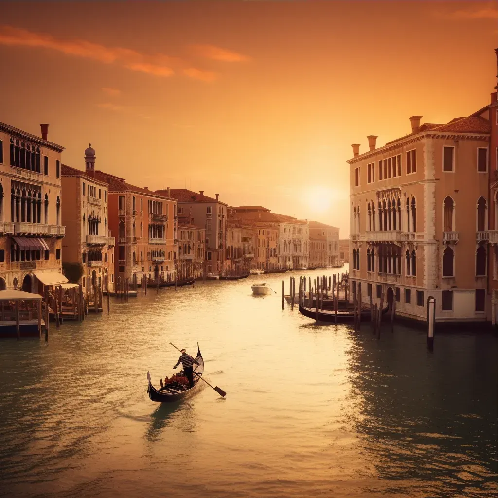 Venice canal sunset cruise - Image 3