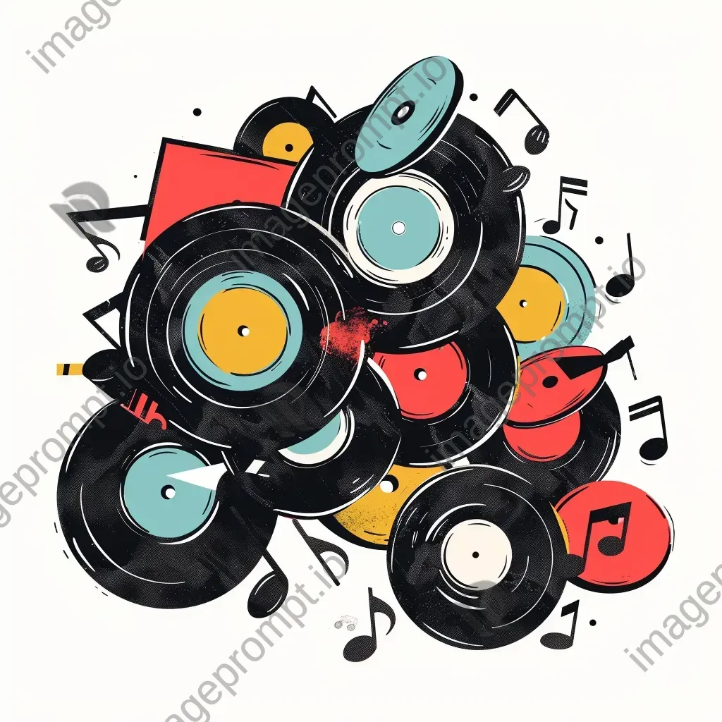 Vintage Record Store Logo Design - Image 1