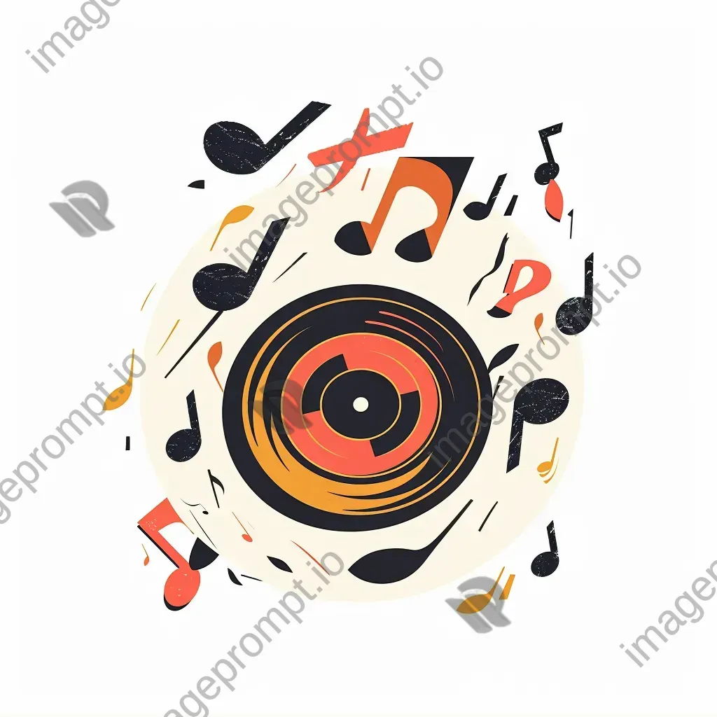 Vintage Record Store Logo Design - Image 2