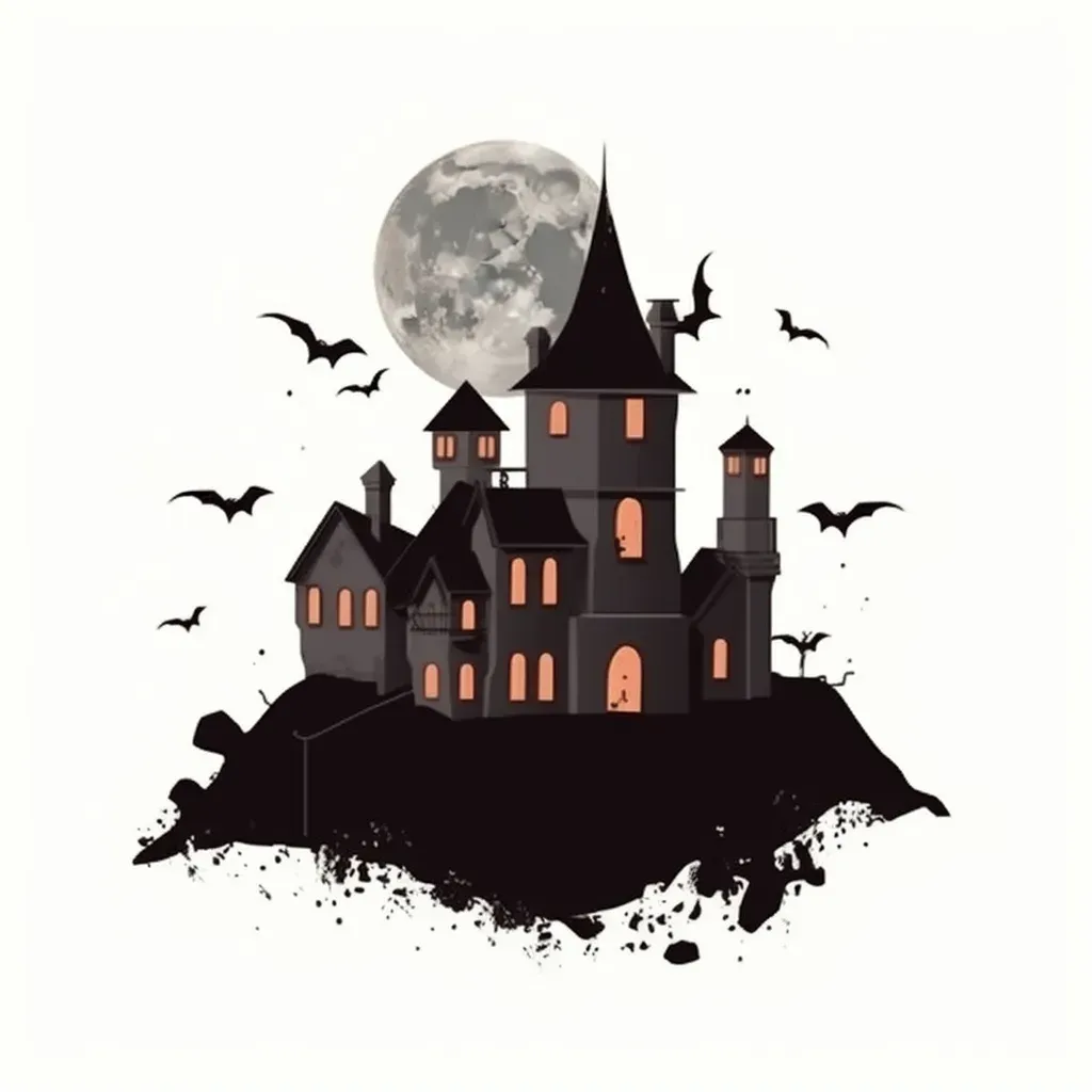 Haunted Castle Halloween Logo