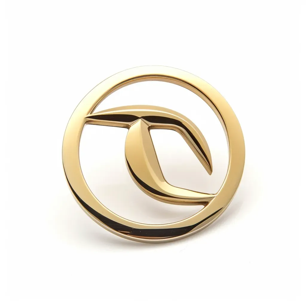 Automotive accessories brand polished bronze logo - Image 3