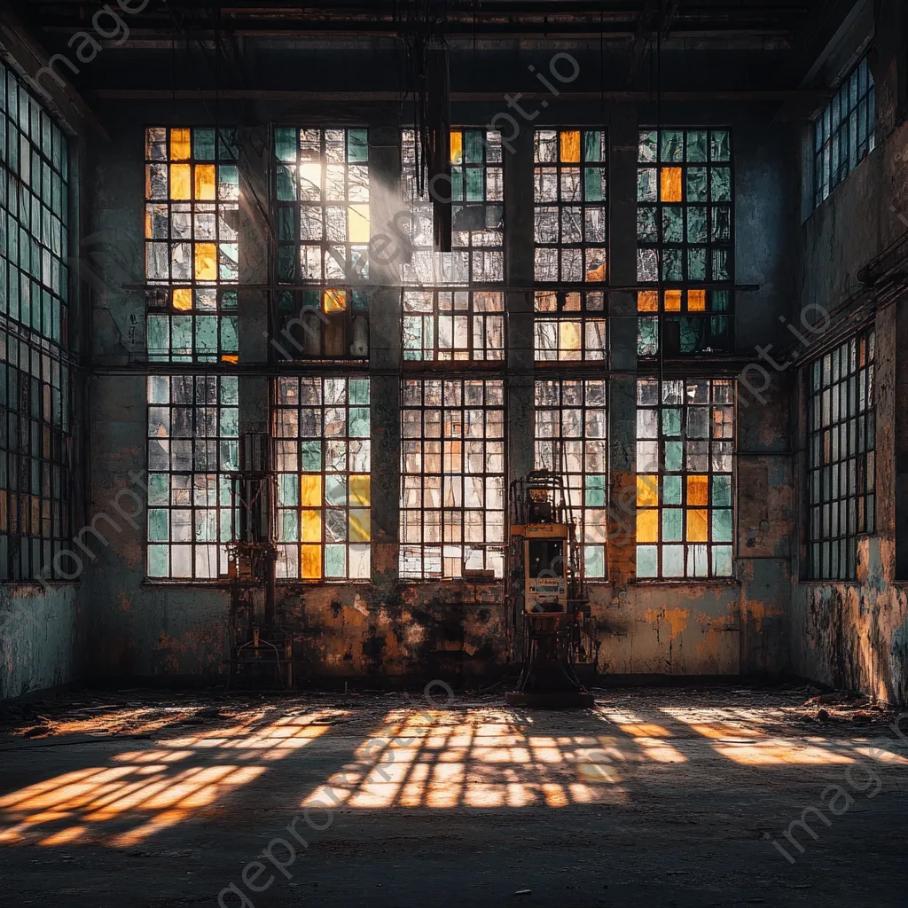 Abandoned factory in black and white with high contrast - Image 3