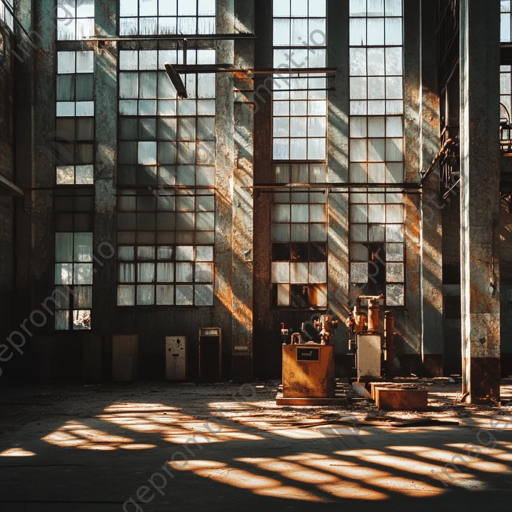 Abandoned factory in black and white with high contrast - Image 4