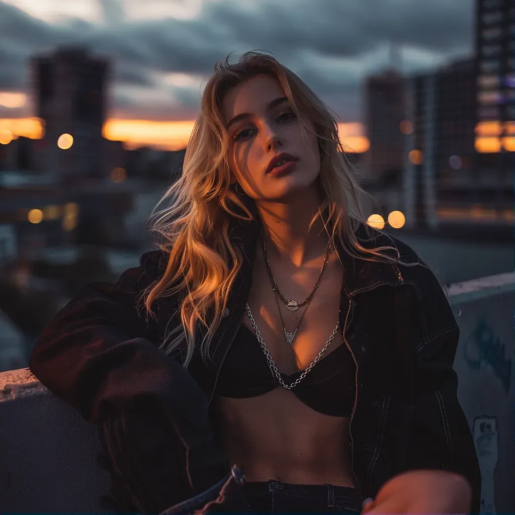 Urban Rooftop Portrait