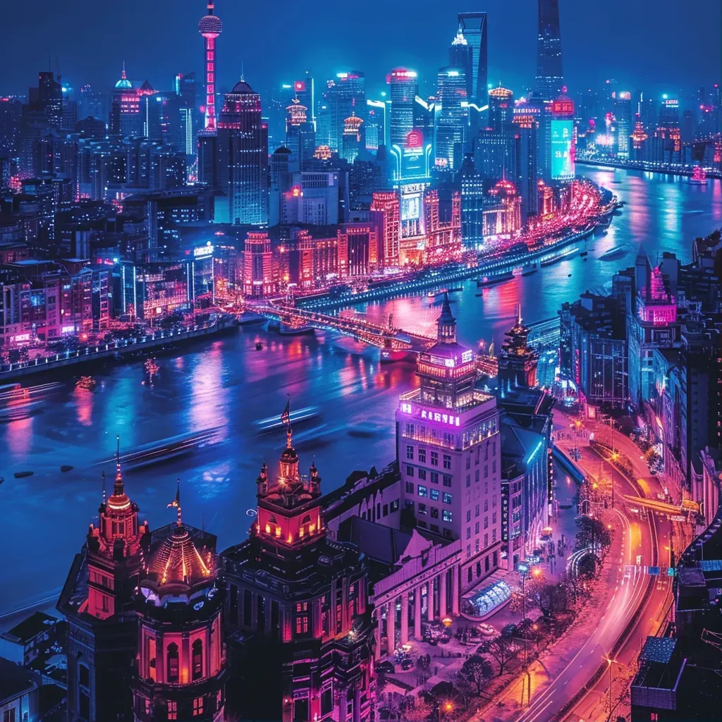 Shanghai neon Bund - Image 1