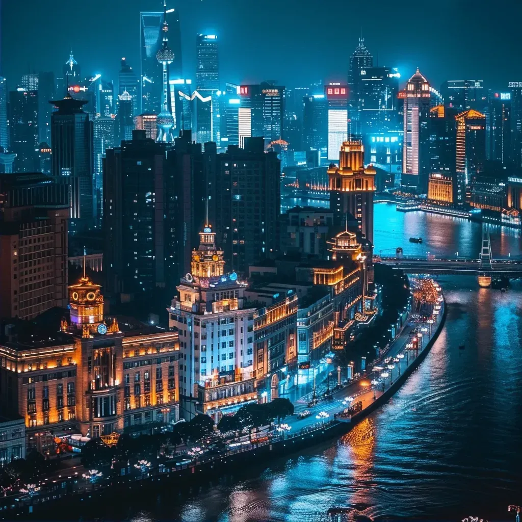 Shanghai neon Bund - Image 2