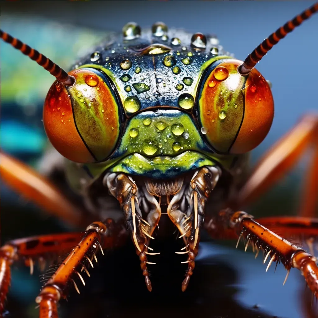 Close-up of grasshopper