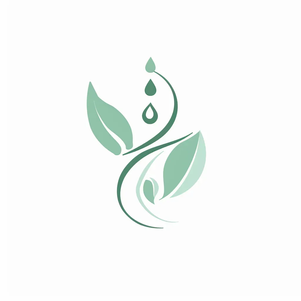 Leaf and droplet logo for organic skincare brand - Image 2