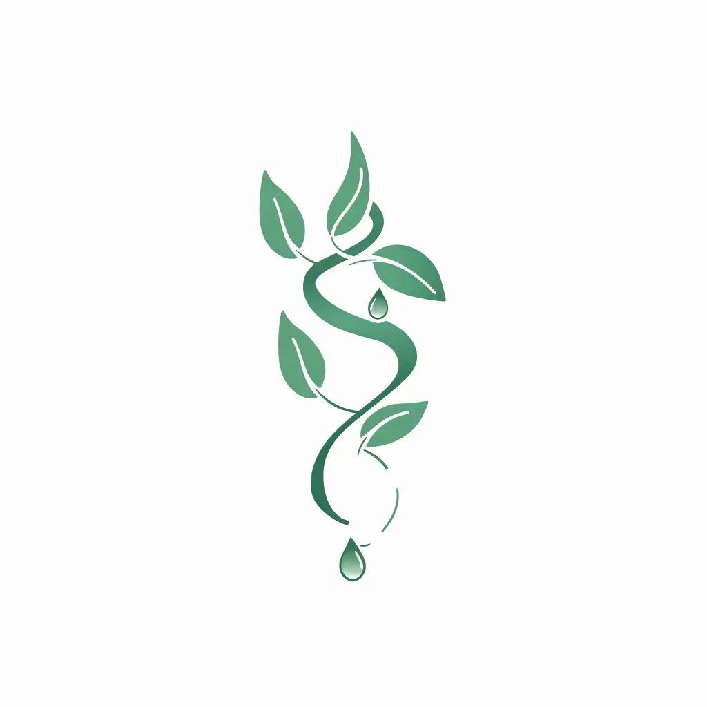 Leaf and droplet logo for organic skincare brand - Image 3