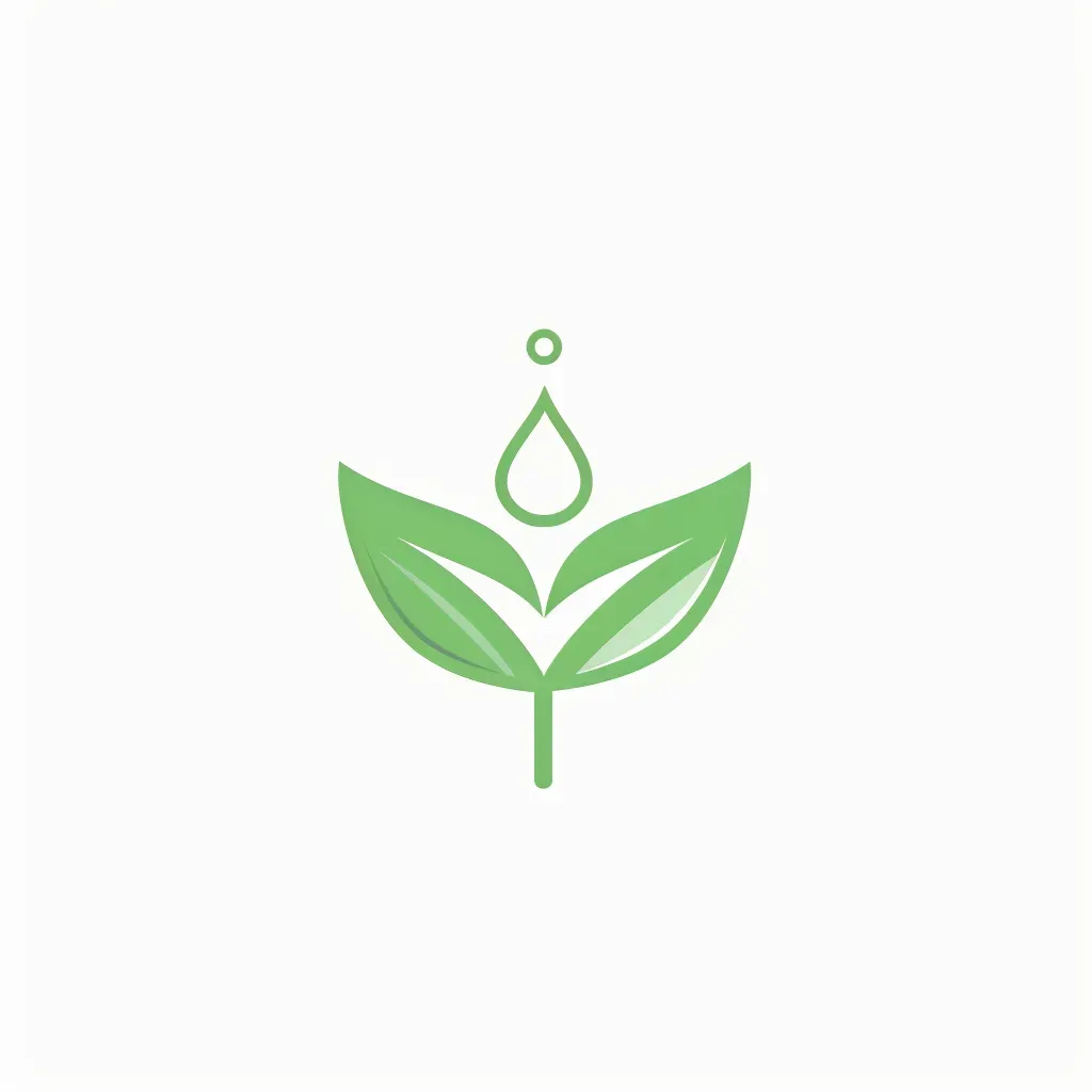 Leaf and droplet logo for organic skincare brand - Image 4