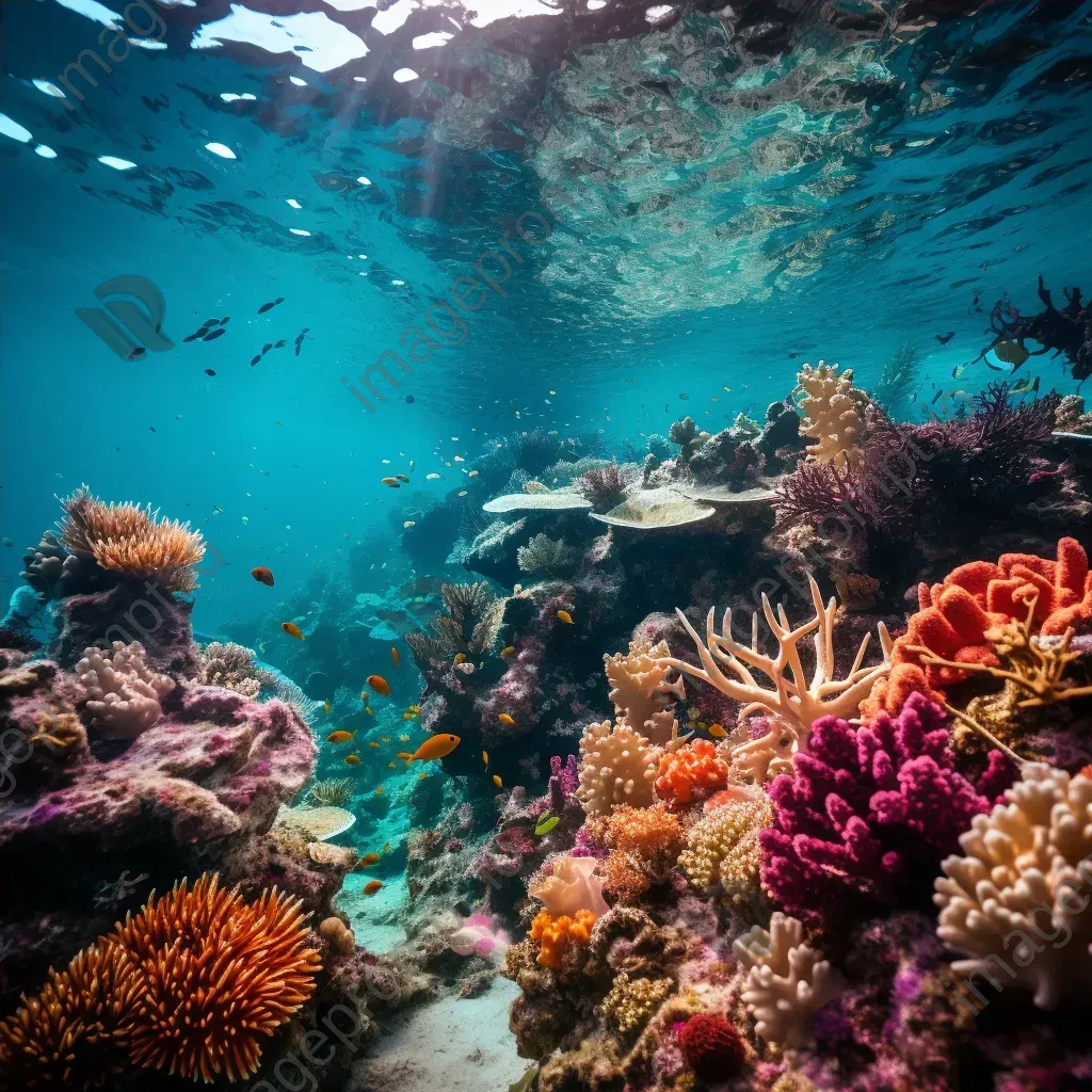 Diverse coral reef ecosystem with marine plants, captured with a Pentax K-1 Mark II. - Image 4