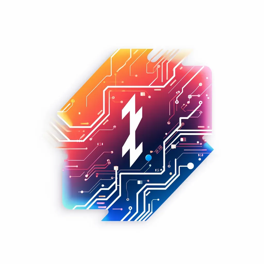 Lightning bolt and microchip logo for tech startup - Image 3